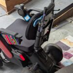 cane holder and hooks now on the back of the powerchair