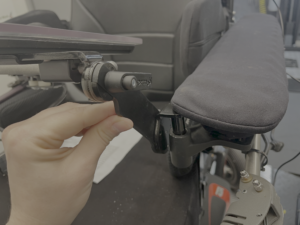 close up of mounting hardware